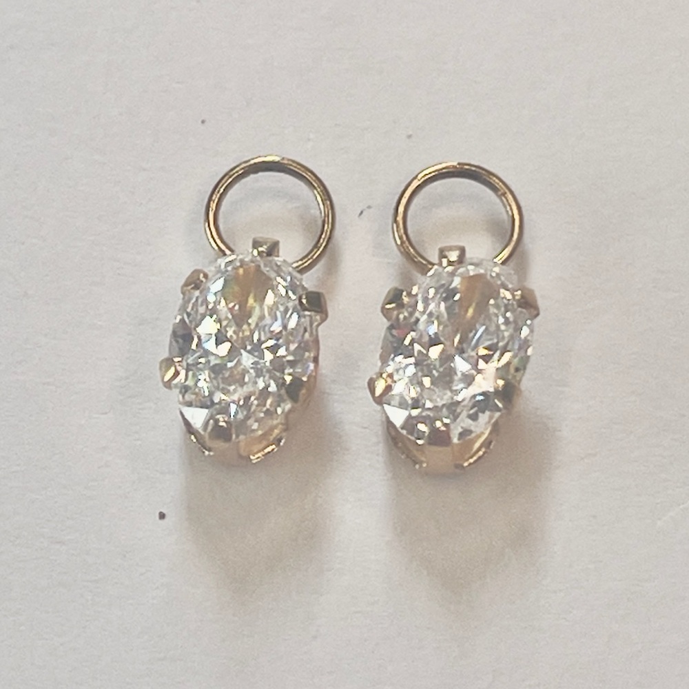 Solid 14k Gold Compose Earring Charms - Picture 4 of 12
